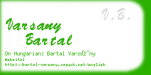 varsany bartal business card